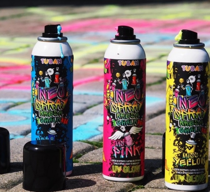 Kreda w sprayu NEO TUBAN - Różowa